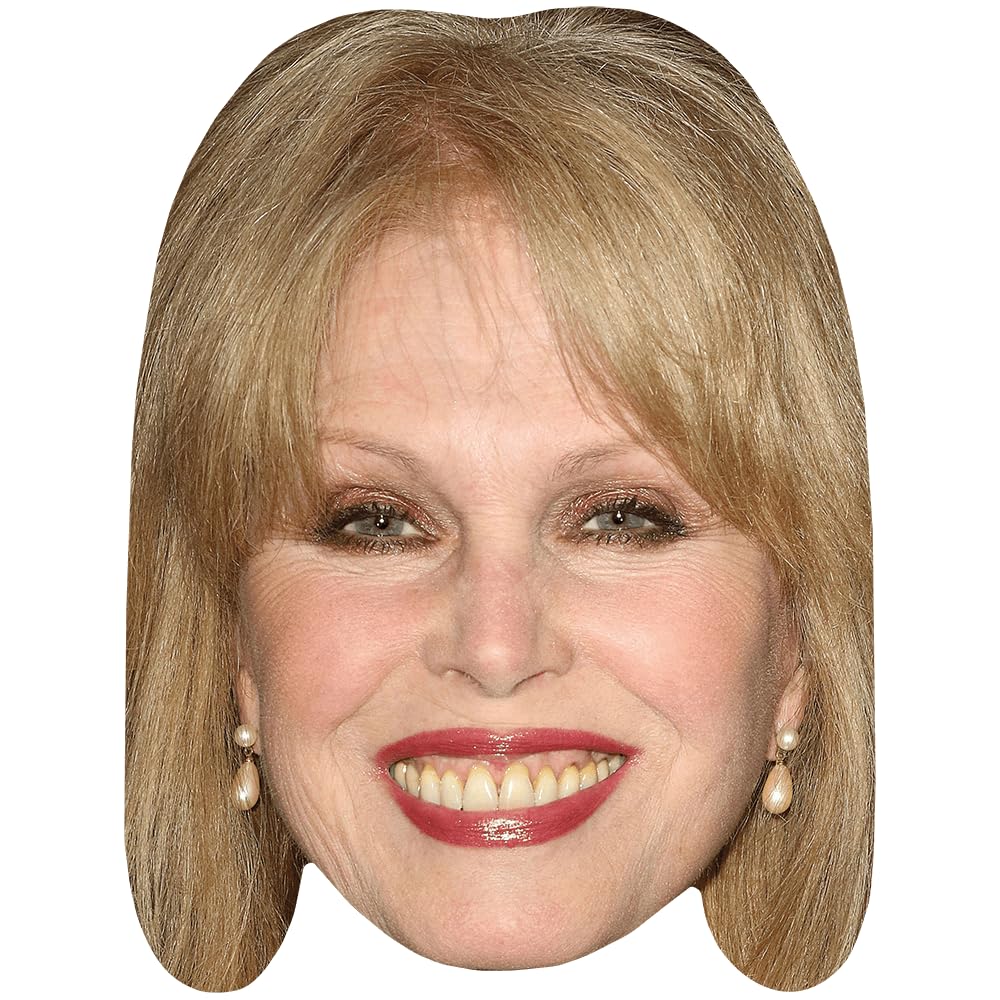 Joanna Lumley (Earrings) Celebrity Mask, Flat Card Face, Fancy Dress Mask