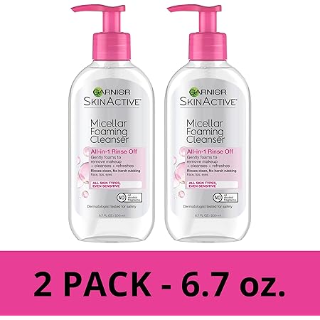 garnier skin active foaming face wash