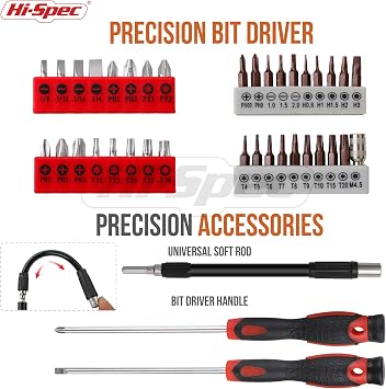 Hi-Spec Electronics Repair & Opening Tool Kit for Laptops Devices Computers