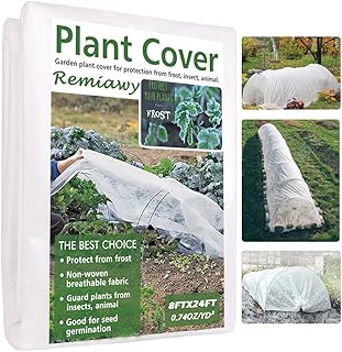 Sponsored Ad - REMIAWY Plant Covers Freeze Protection Frost Cover Plant Blanket for Cold Weather -Reusable Frost Blankets ...