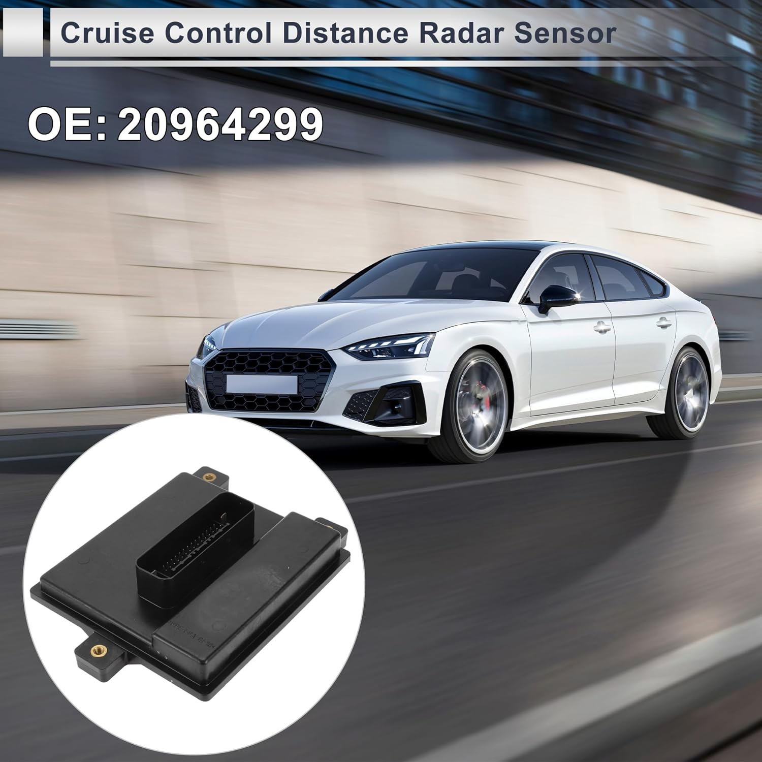 Cruise Control Distance Radar Sensor for Cadillac Escalade ESV 2013, 2014 Automotive Car Cruise Control Module Unit No.20964299 Metal Plastic 1 Pc