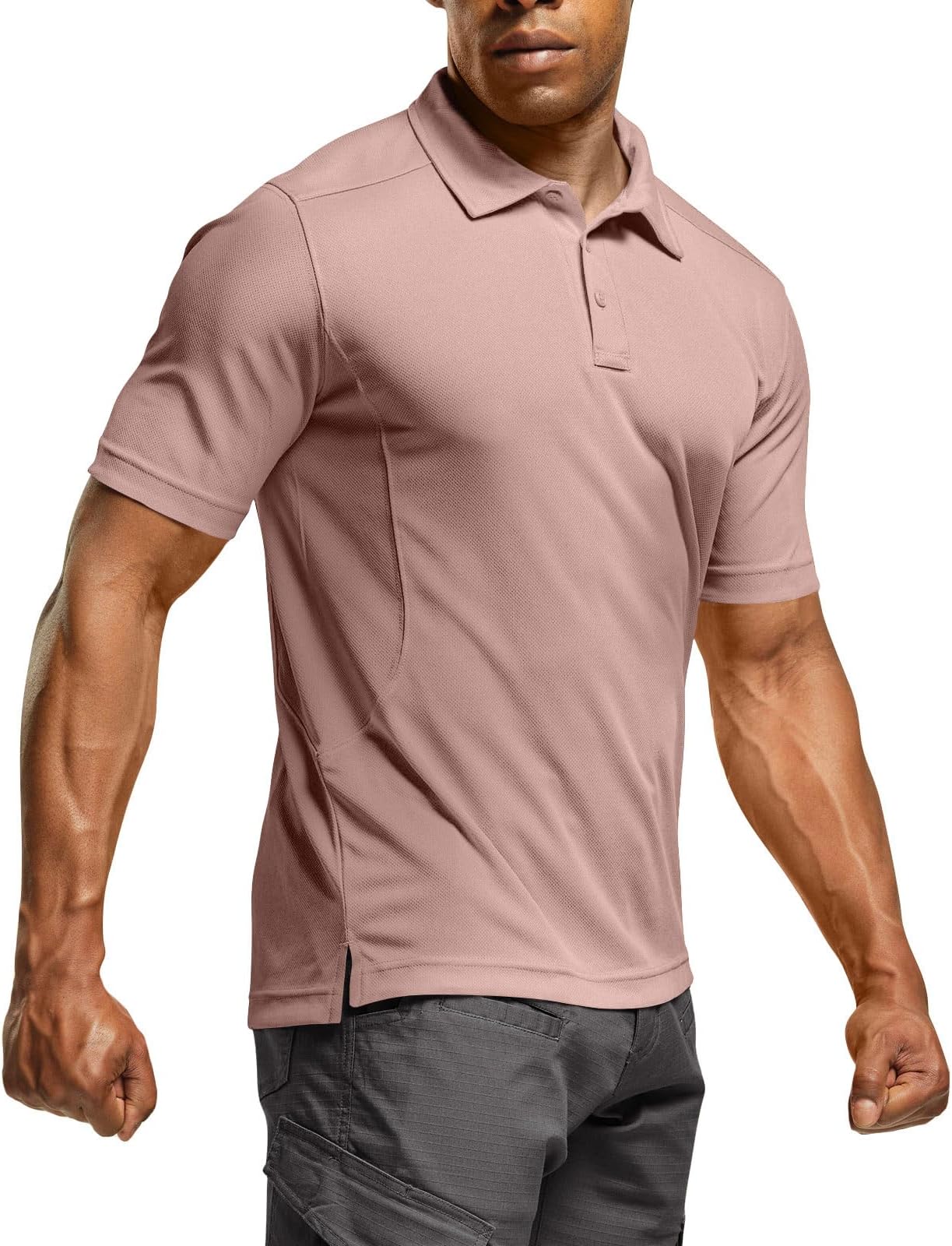 adidas golf shirt pink