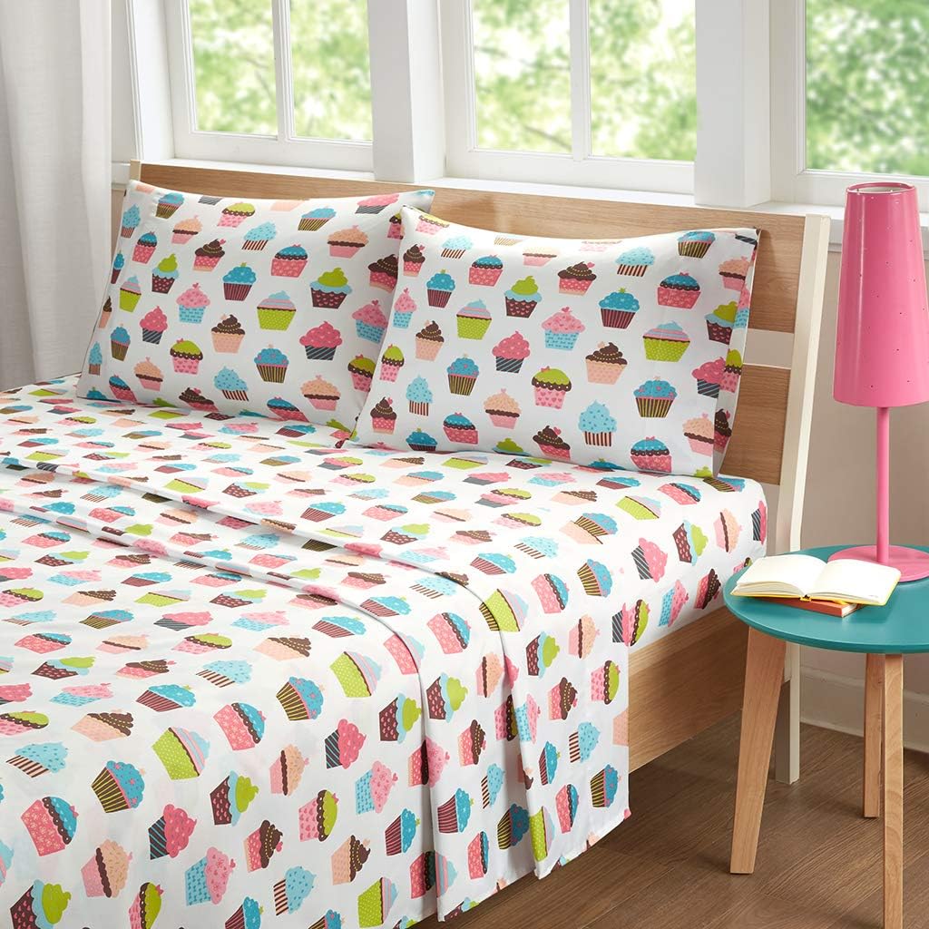 MI ZONE Cupcake Sheet Set, Twin, Multi