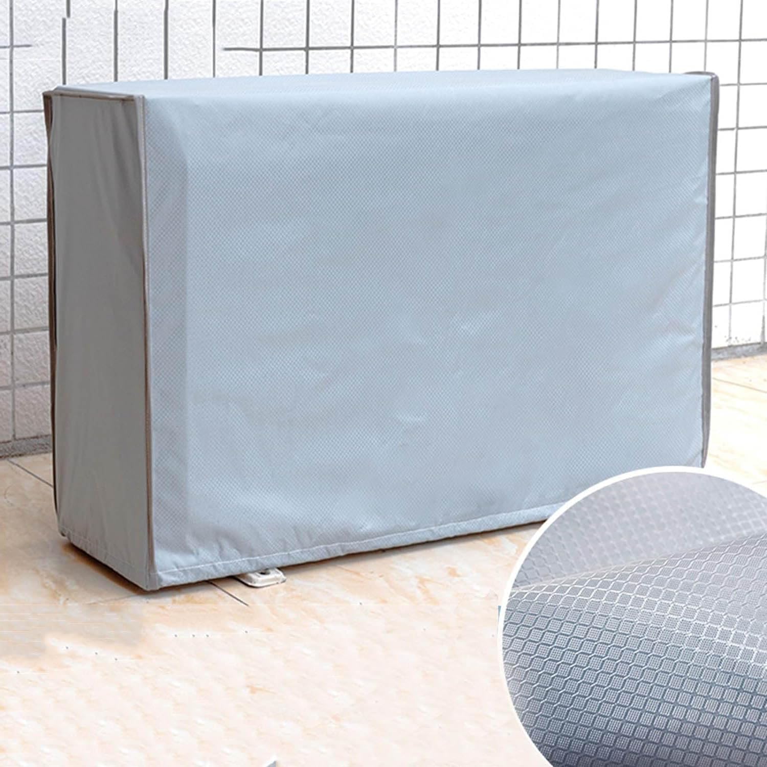 QYMYOZ Outdoor Air Conditioner Cover - Waterproof, Dustproof & Snowproof Protective Cover, Fits 80.5x56x35cm Units, Durable All-Weather Protection for AC Units.