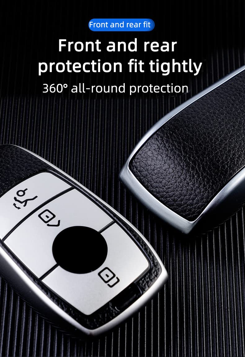 Schlüsselhülle Für Mercedes A B C E S G Klasse - Leder Cover Für Autoschlüssel