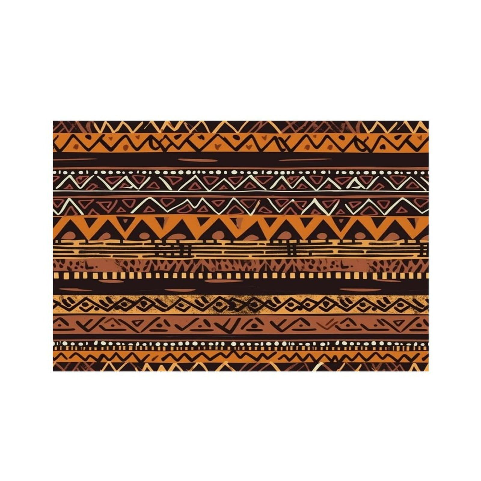 African Mud Cloth Tribal Placemats Non-Slip Heat Resistant Table Mats Flax Washable Cloth Place Mats Easy to Clean Premium Placemat for Kitchen Dining Table Decor Party Outdoor