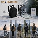 Sac à dos caméra avec support de trépied imperméable Camera Cases Photography Backpack pour DSLR caméra