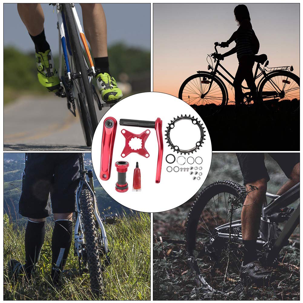 170mm 104BCD マウンテンバイククランク GXP アルミ合金 CNC クランク センターシャフト 32T プレート付き