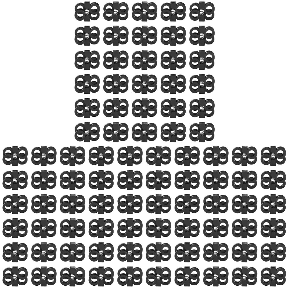 PACKOVE 180 Pcs Réglage Boucle Lacet Boucle Chaussures Fournitures Chaussure Sangle Clip Chaussures Dentelle Parachute Cordon Chaussures Dentelle Crochets Chaussure Sangle