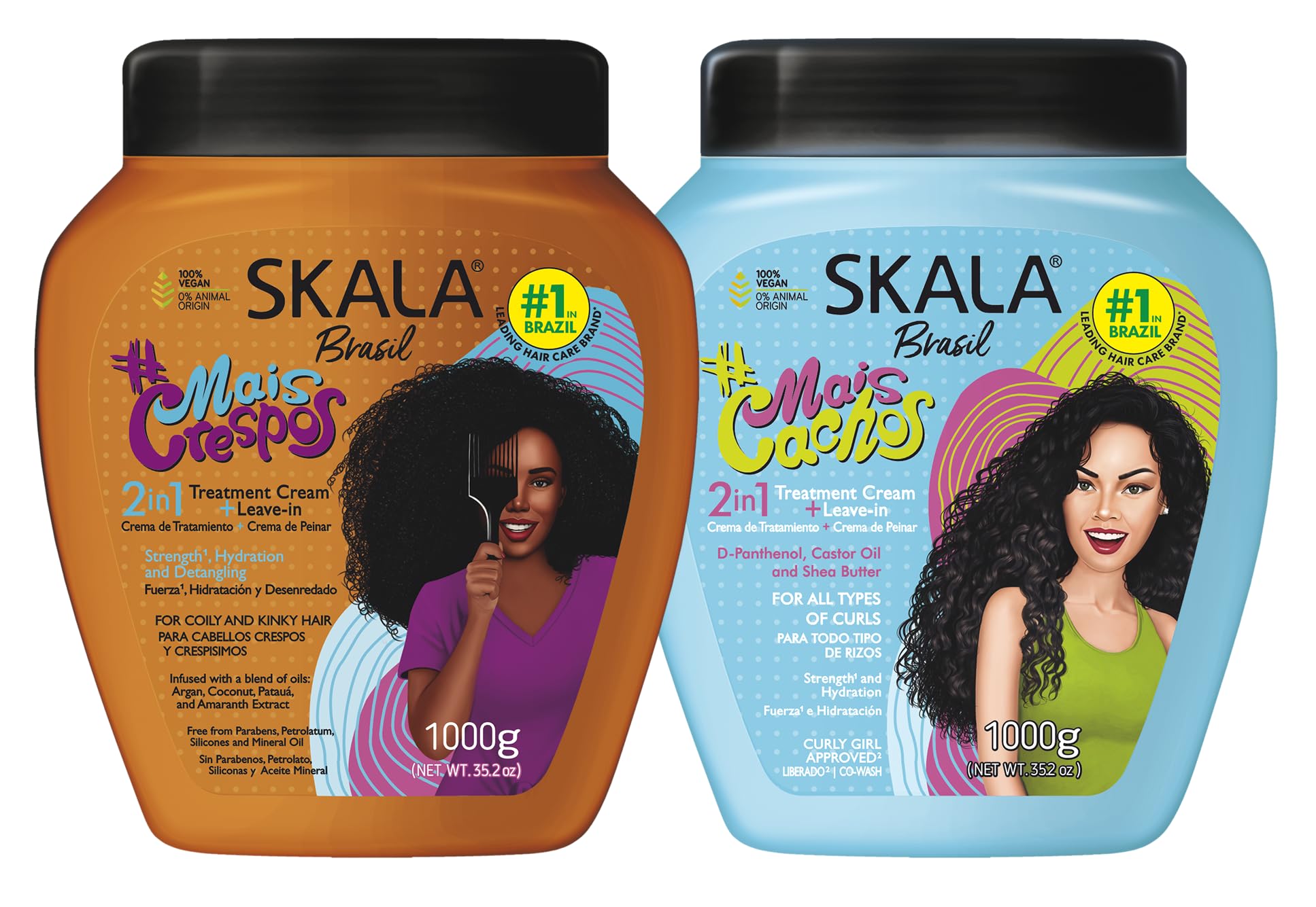 SKALA Mais Cachos and Mais Crespos for Hair Bundle