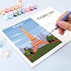 Calendar Planner 2025, Wall Calendar 2025, Monthly Calendar 2025, Standing Desktop Calendar Family Planner, Monthly Calendar with Brush and Acrylic Paint, Calendar Desk Decorations