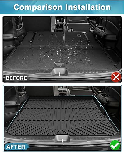 Miniatura 9 de Powerty Compatible con el maletero Mercedes-Benz GLE W166 2015-2019 para todo tipo de clima TPO material mejorado (no apto para GLE 350 2020 con 5