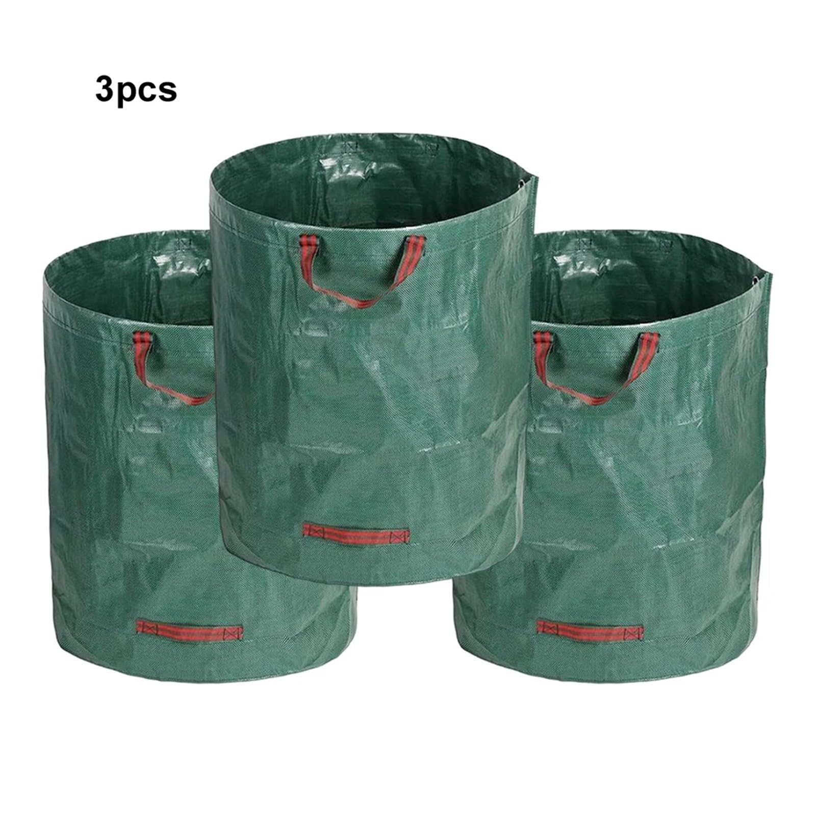 3 pezzi Sacchi for rifiuti da giardino resistenti, pieghevoli, riutilizzabili, for una facile conservazione, guanti da 272 l