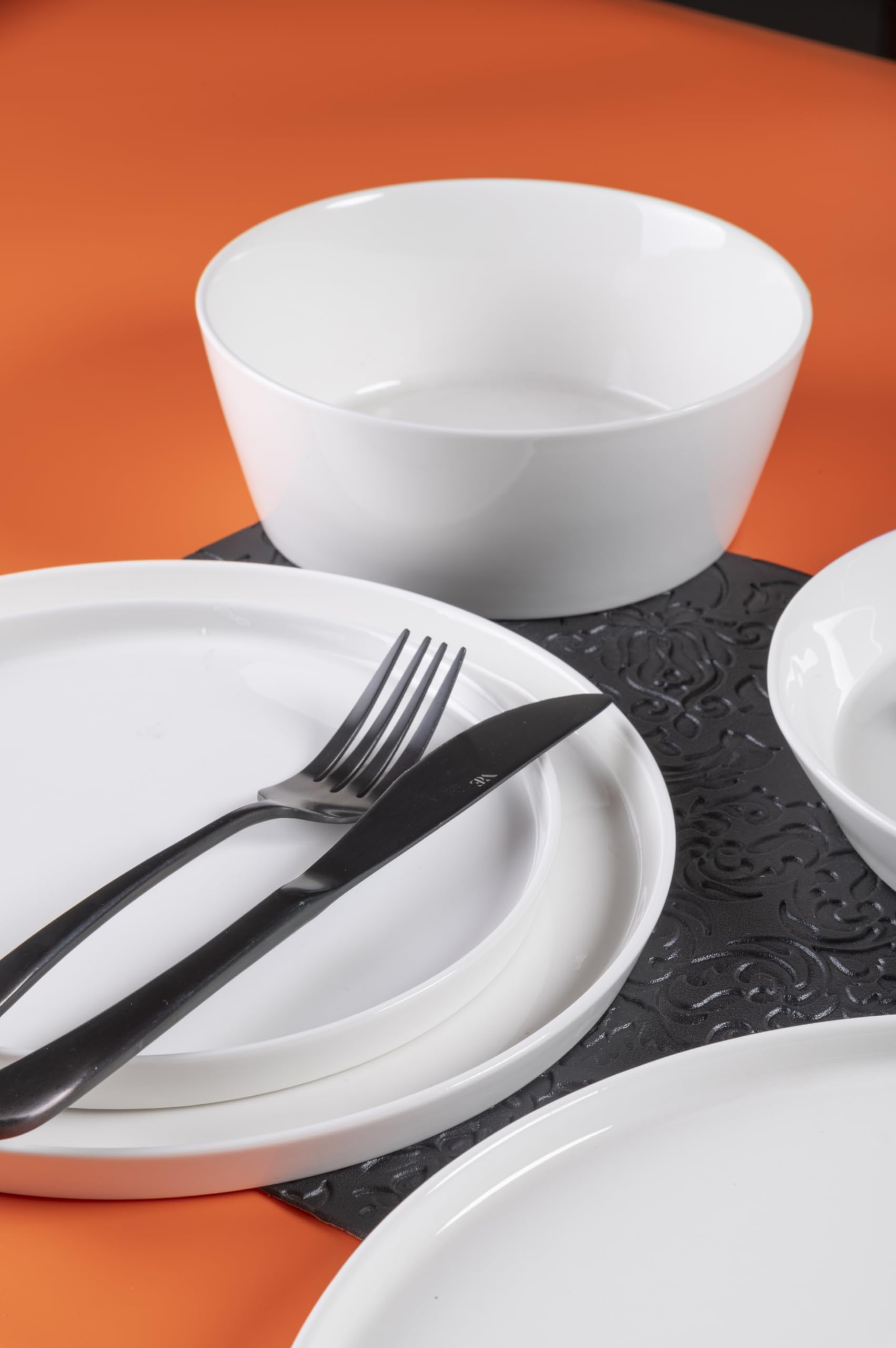 Villa d'Este Home Tivoli Set 6 piatti bowl in new bone China, bianco, Delice