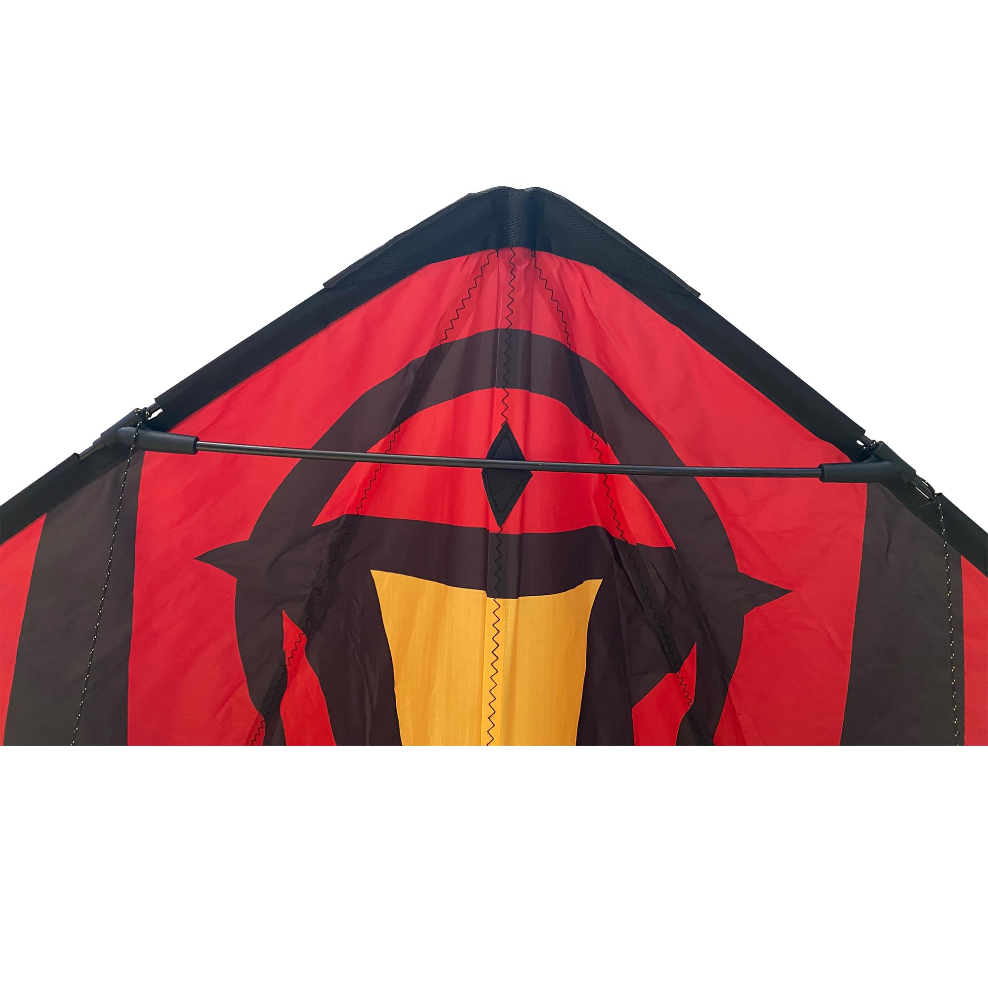 Cerf-volant acrobatique double ligne, design rouge et noir, envergure de 154,9 cm, cerf-volant de sport de plein air pour adultes, polyester indéchirable, facile à voler pour s'amuser à la plage en