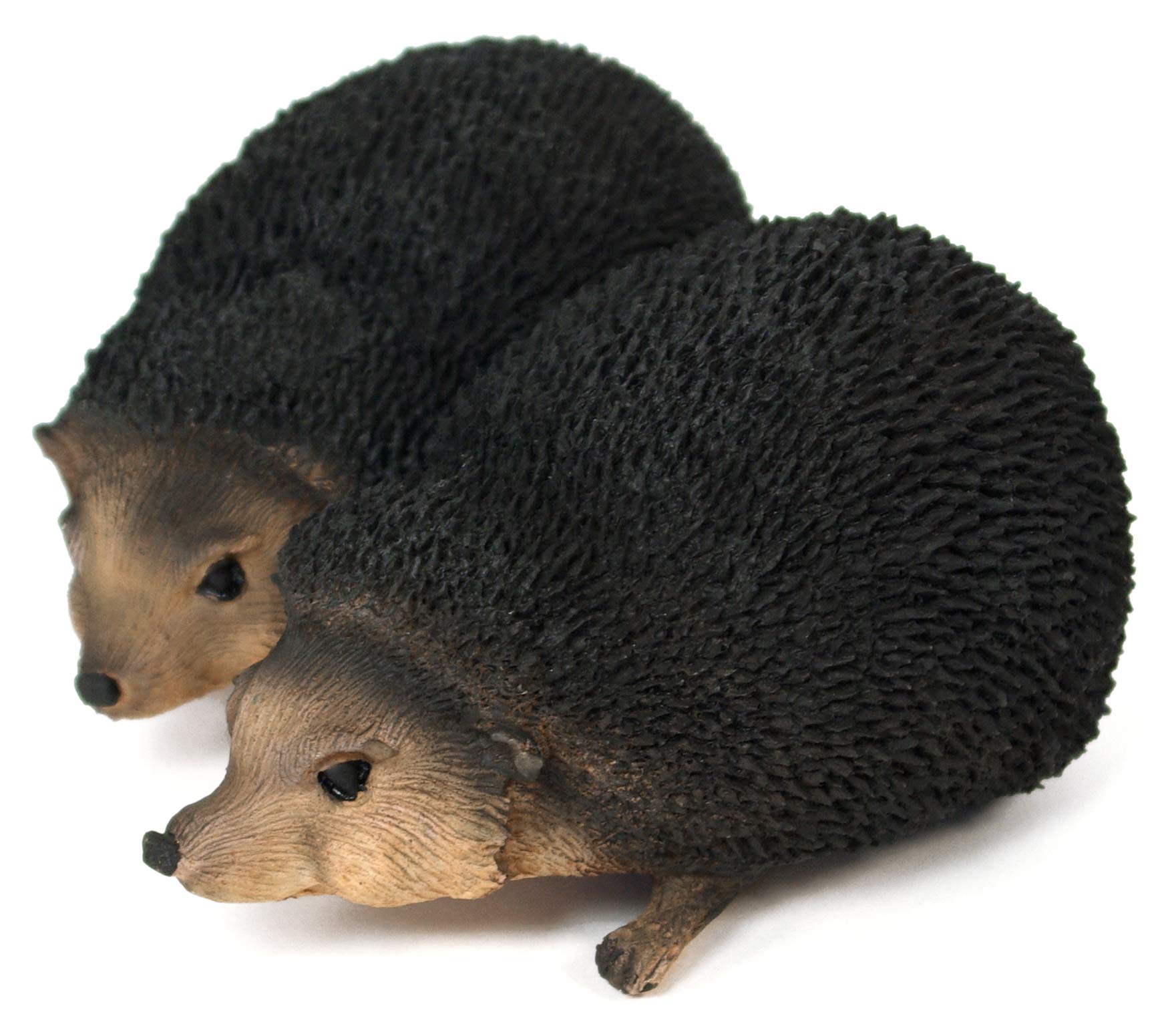 GeKi Trend Igel Paar Garten-Deko Dekofigur wetterfest Kunststein Resin ca. 19 x 21 cm groß
