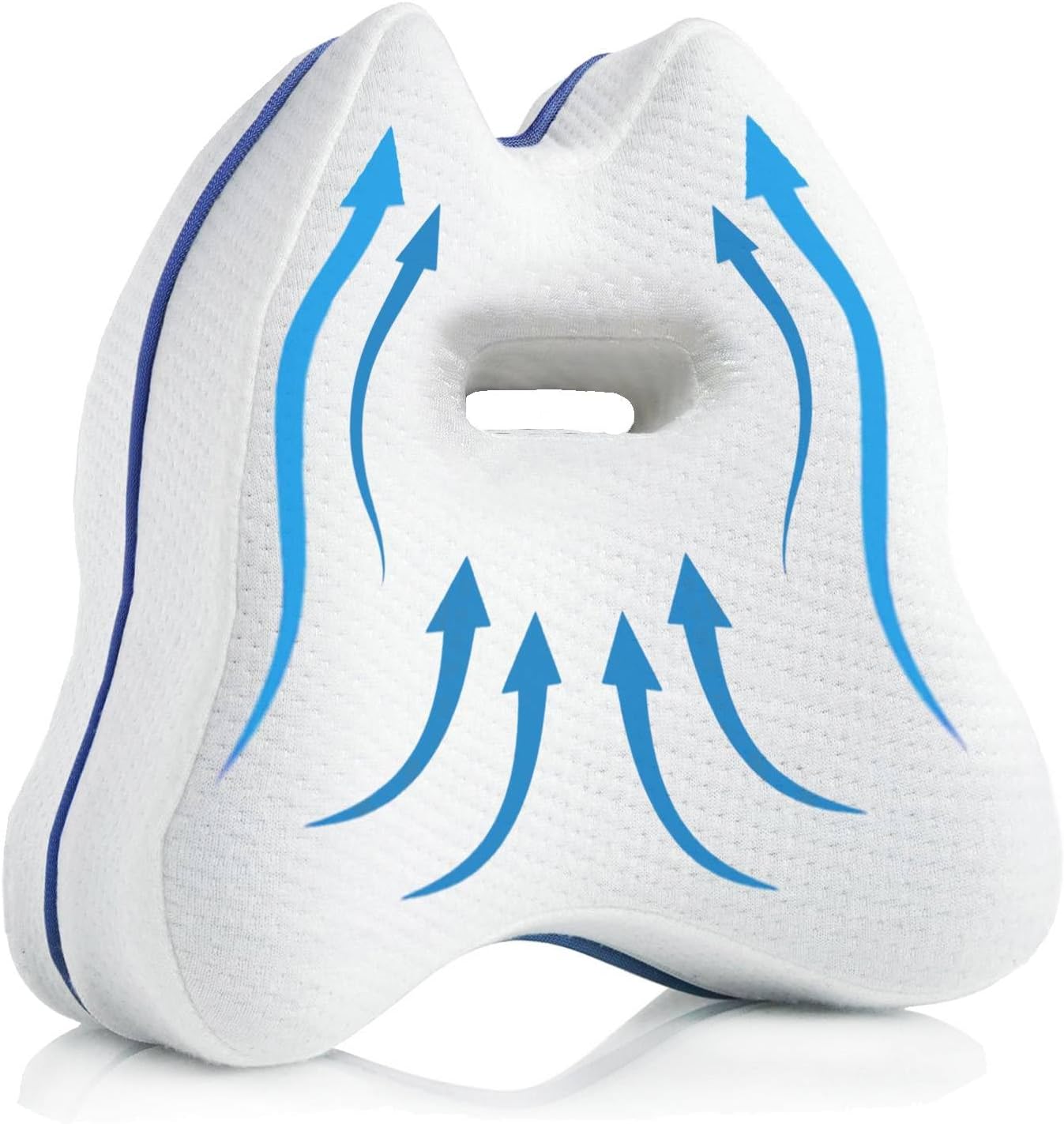 Memory Foam Knee Pillow for Side Sleepers, Contour Firm Support Leg Pillow for