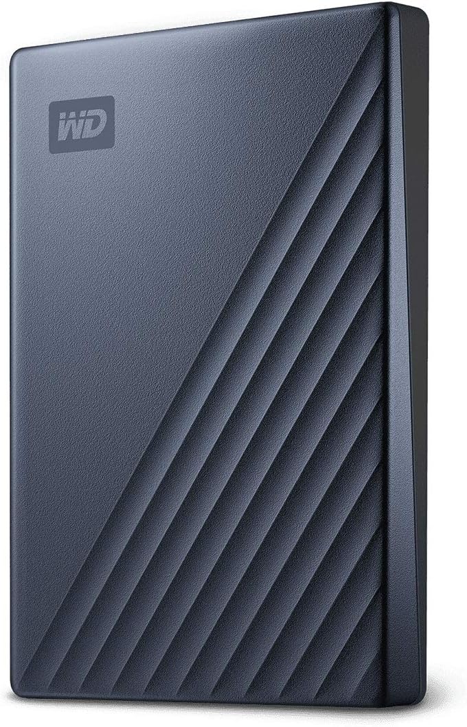 WD 5TB My Passport Ultra Blue Portable External Hard Drive HDD, USB-C and USB 3.1 Compatible - WDBFTM0050BBL-WESN : Electronics