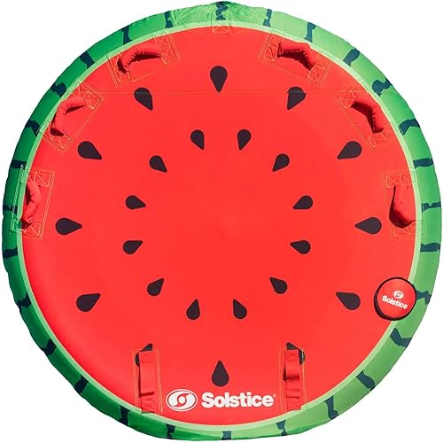 Miniatura 9 de SOLSTICE Serie de balsa inflable remolcable para tubería y flotación, capacidad de 1 a 3 personas, para piscina de barco, lago y océano, diseño