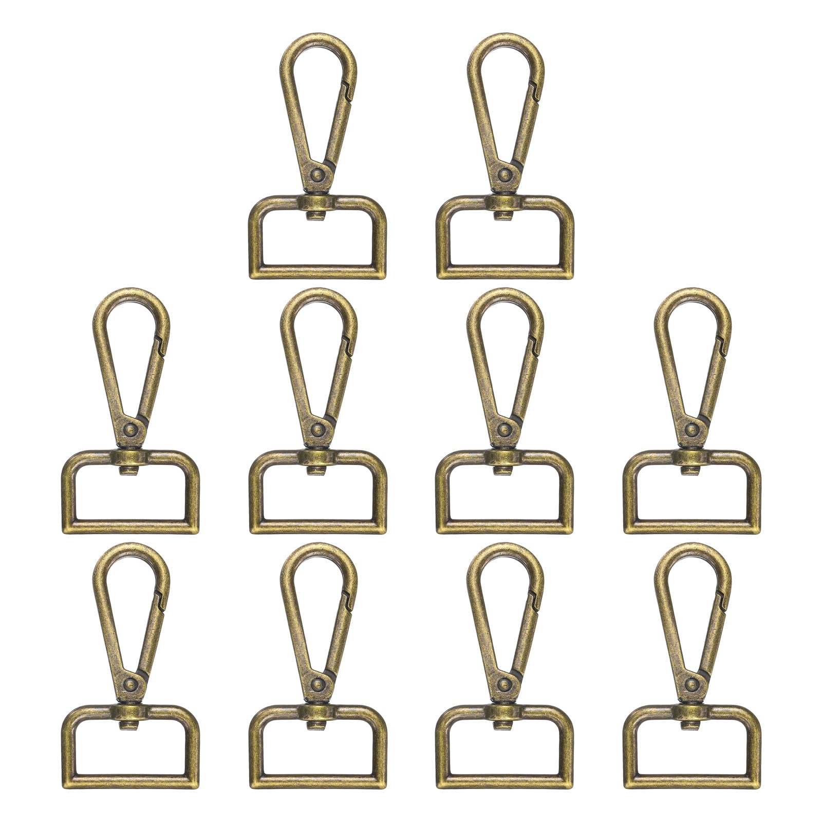 Fermoir mousqueton HARFINGTON en alliage de zinc bronze haute résistance x10