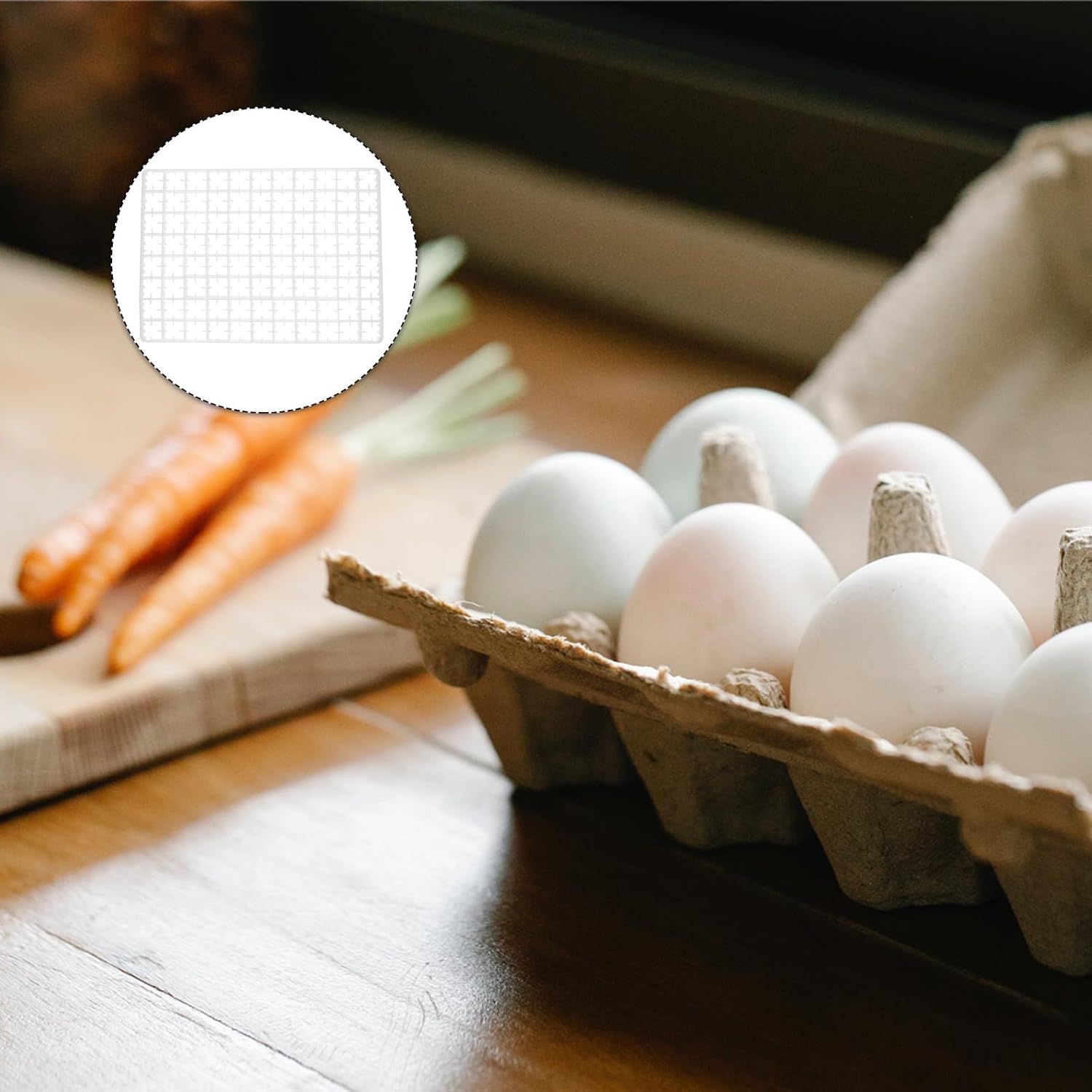 Egg Storage Container with 88 Grids Plastic Egg Holder Tray for Home Use Protective Multi-grid Structure