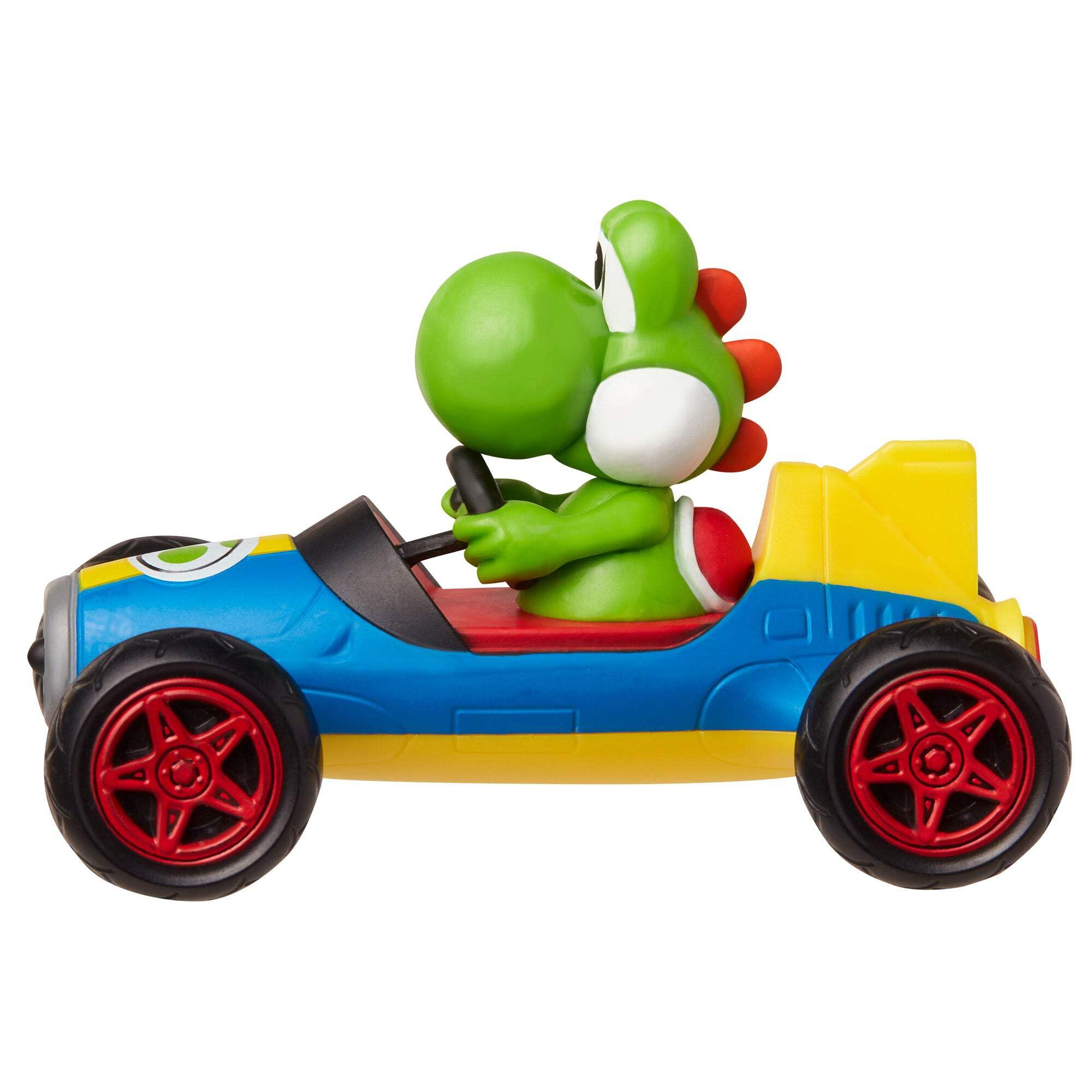 Amazon.com: Mario Kart Jakks Nintendo Yoshi in Blue Mach 8 Vehicle