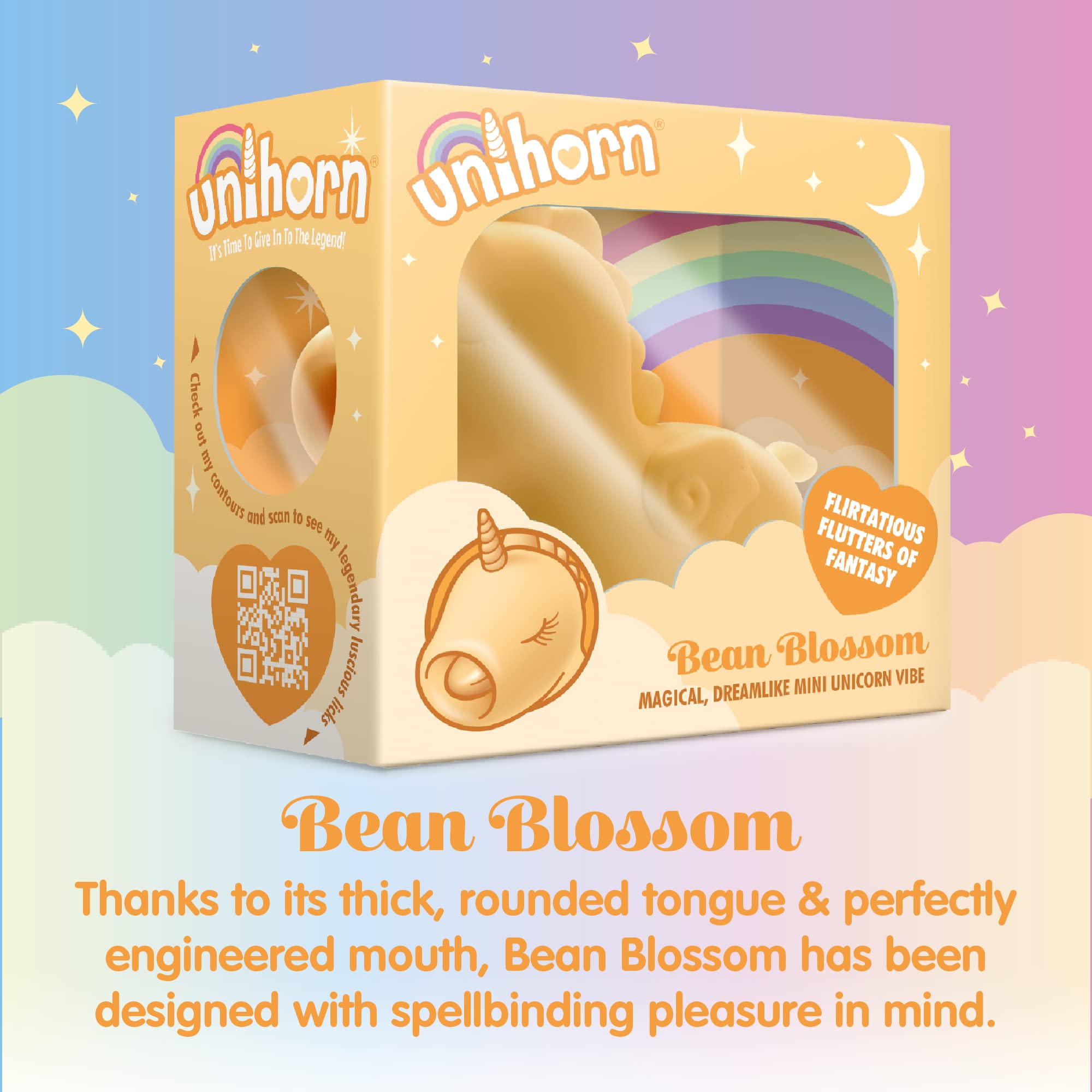 Unihorn Mini Vibrator - Unicorn Vibrators with Powerful Pulses of Pleasure; Unicorn Sex Toys for Women, Small Vibrator and Cute Ladies Personal Toys: Bean Blossom