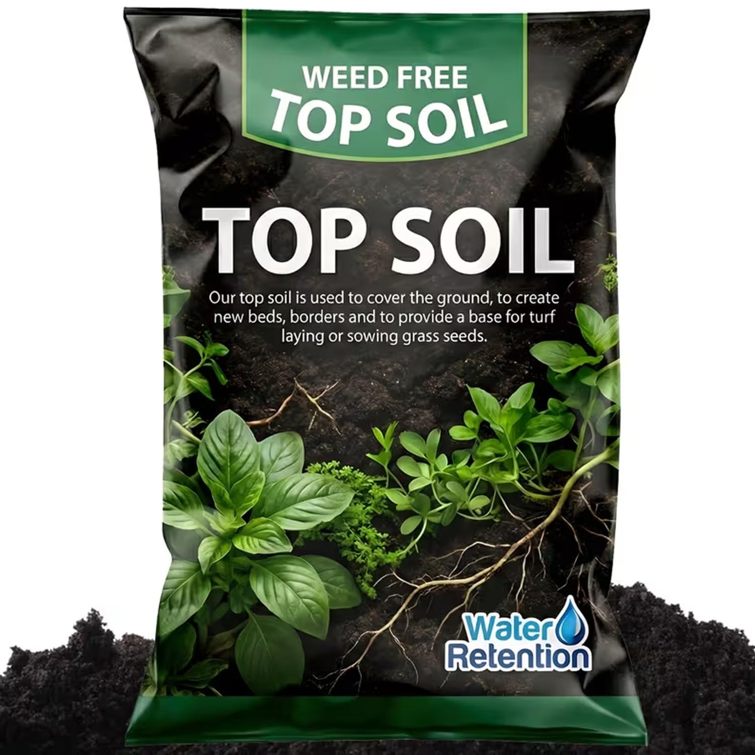 Essential Nutrients 25 Litre Garden Top Soil Ideal For Planting, Lawn Dressing, Pots, Containers & Planters General Garden Use (25 Litres (1 Bag))