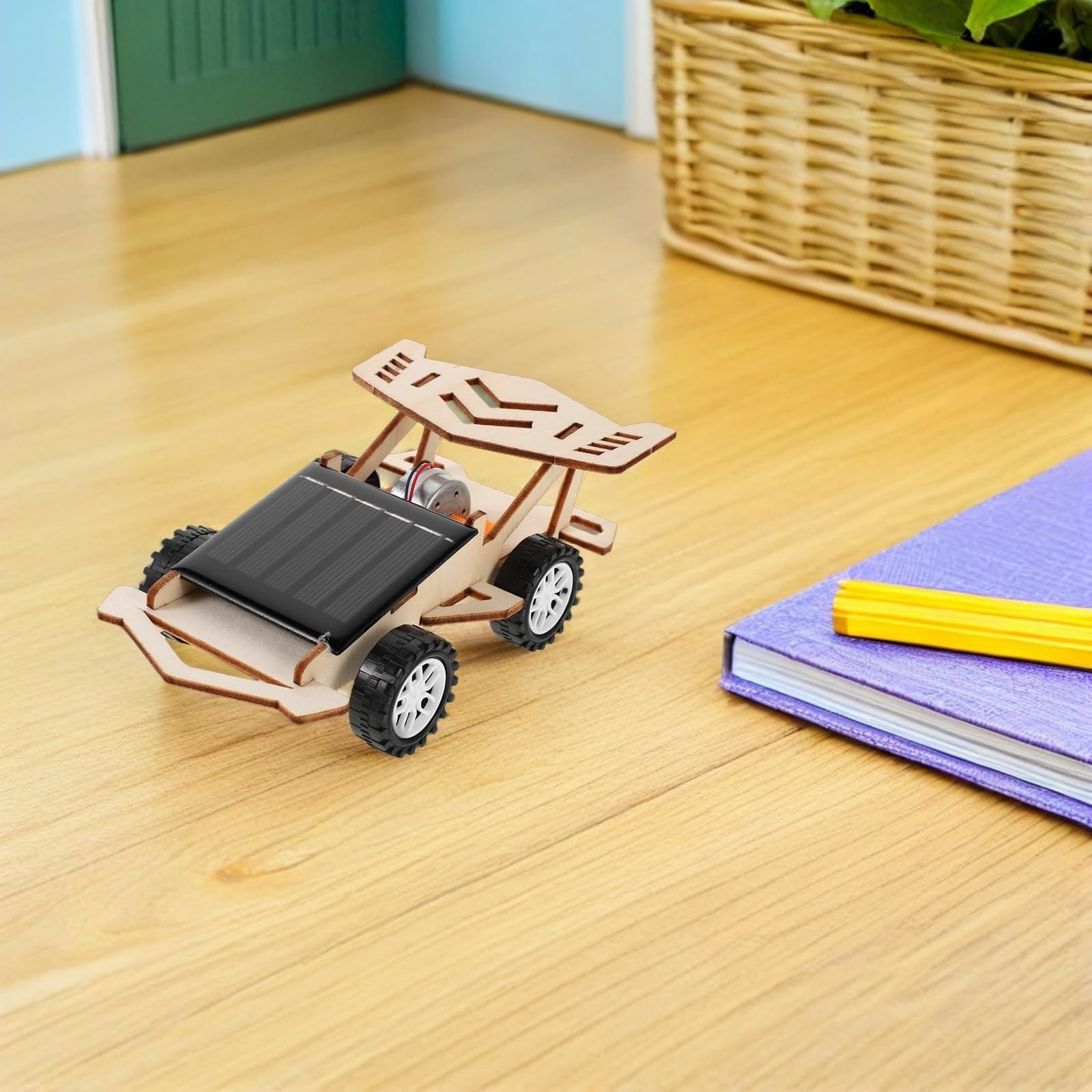 Solarauto Bausatz 3 Stück Solar Auto Kit Elektronisches Kinderspielzeug zum Zusammenbauen mit Praktischen Übungen für Grundschüler und Naturwissenschaftliche Bildung