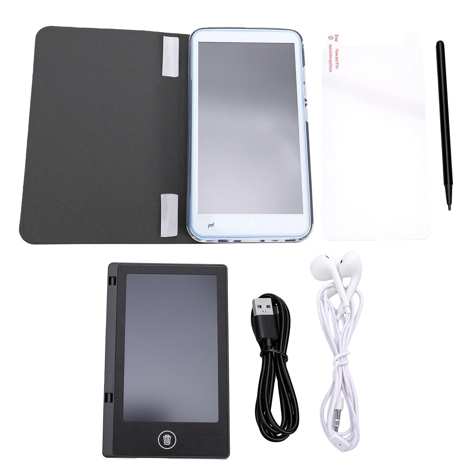 Fockety E Book Reader, 5 Zoll HD Touchscreen, 1G 8G, Tragbarer E Reader, Unterstützung für Android 5.1, Ultradünnes, Leichtes Ink eReader Gerät, Schnelleres Umblättern