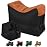 Shooting Rest Bags, Black Rest Front & Rear Support Sandbag Stand Holders with 600 Denier Polyester for Rifle Hunting, Black (Bags Come unfilled)
