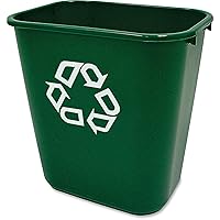 Vista 6 de Rubbermaid Commercial Papelera Contenedor de Basura, 41QT/10.25 GAL, Plástico, Negro, Bote de Basura Apilable para Dormitorio/Baño/Oficina, Cabe