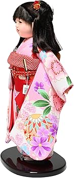 Amazon | 【市松人形】【愛ちゃん】12号市松人形：京友禅衣裳