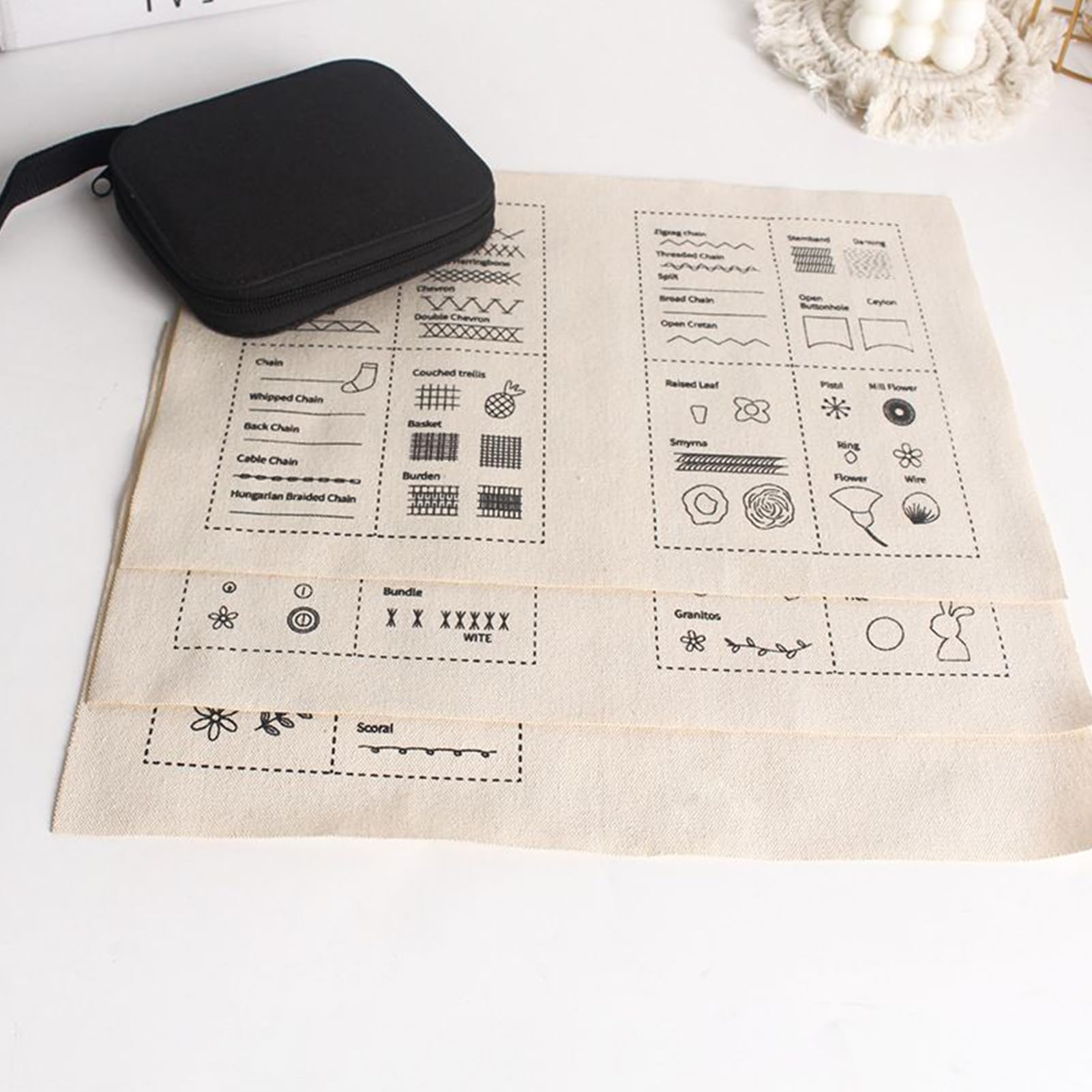 Ricamo – Manuale Principiante – – Modelli pratici, punti manuali | Tecniche di ricamo illustrate passo dopo passo per la riparazione di vestiti, decorazioni per la casa, hobby creativi