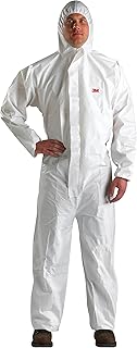3M 4510 White Medium Polyethylene/Polypropylene Disposable General Purpose & Work Coveralls - Fits 36 to 39 in Chest - Elastic Ankles, Elastic Wrists - XL457000013 [PRICE is per EACH]