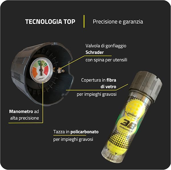 Pascal Box - Pressurizzatore per palline da padel con pompa | Accessori per padel Palline da padel | Pressurizzatore per palline da padel e palline da tennis - 3