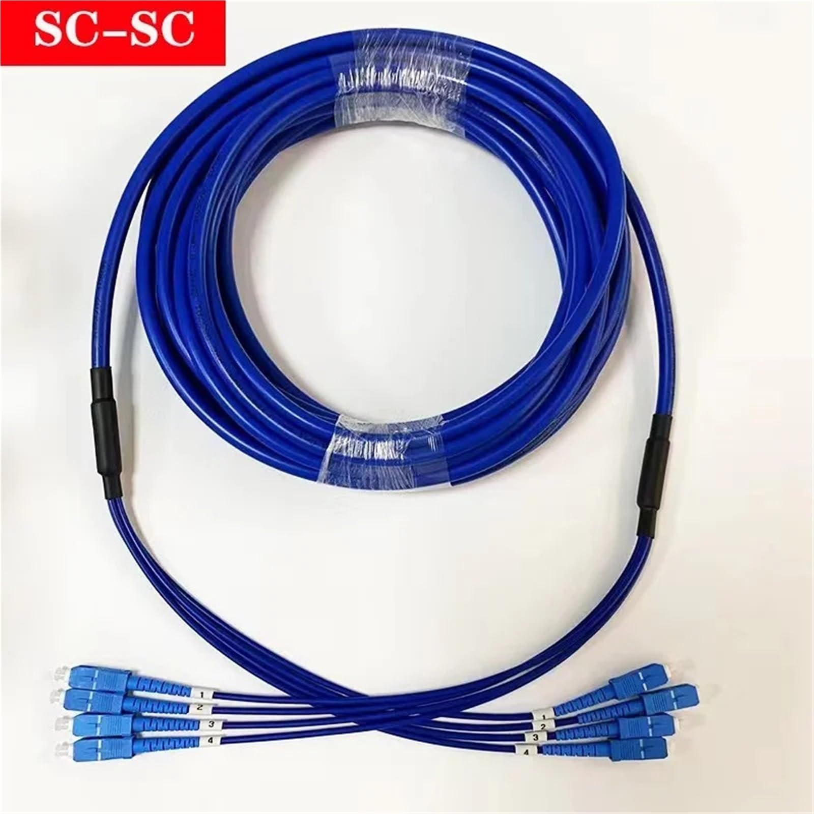 Cavo Patch in Fibra Ottica a 4 conduttori da 8,0 mm, corazzato, 30-80 m, monomodale, a 4 conduttori, for Esterni(Ask us-Customized)