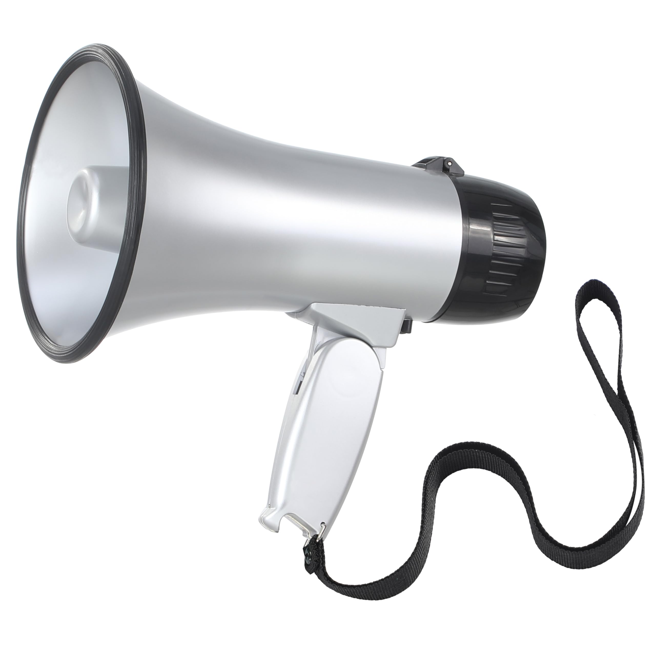 Megaphone with Speaker Microphone Siren and 240-Second Recording Bullhorn Includes Volume Control for Outdoor Events and Crowd Management