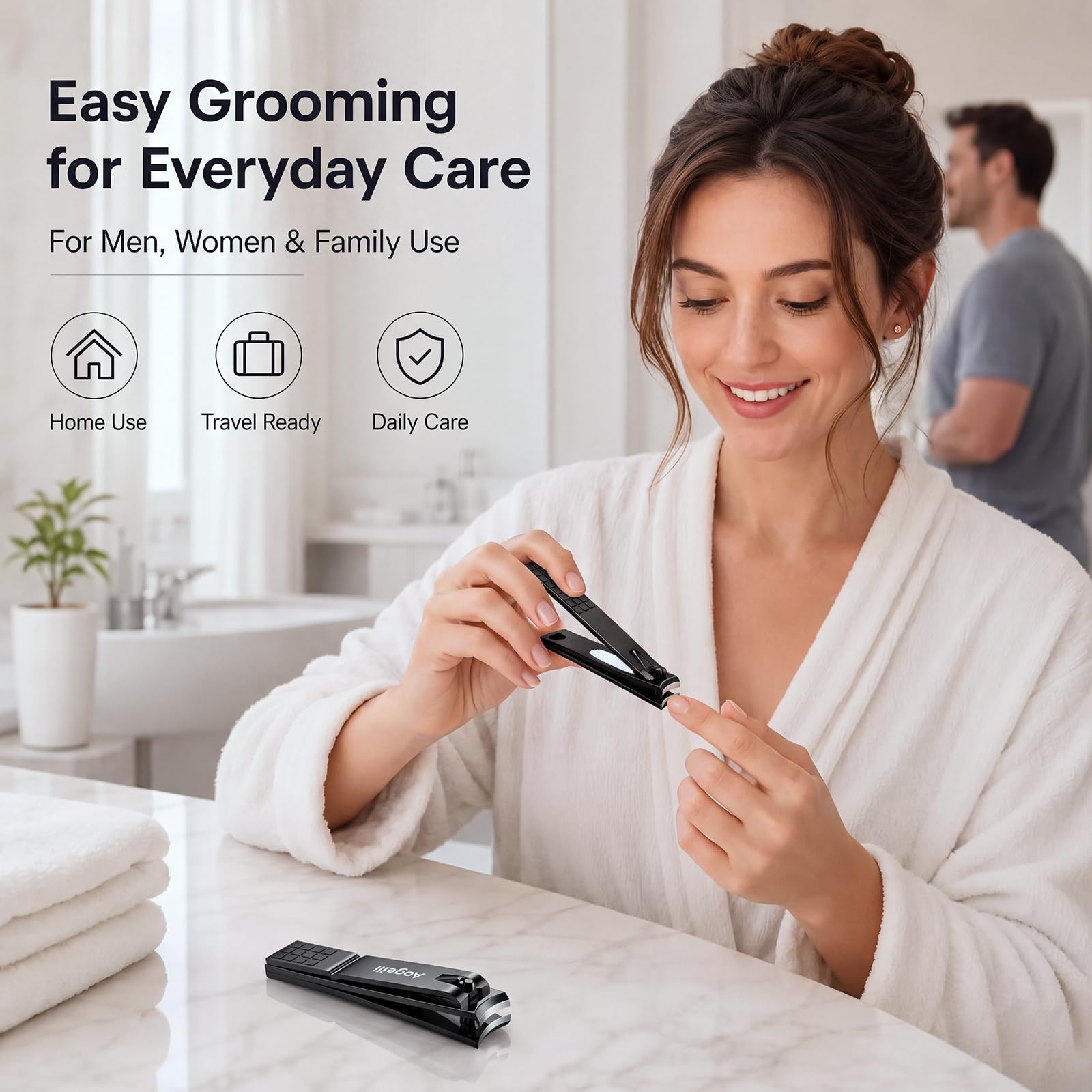 Aogeili Nail Clippers - Thick Toenails & Fingernails -6