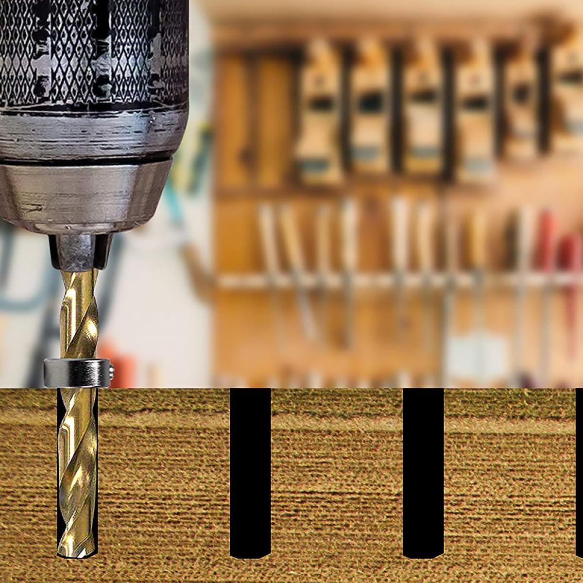 Abaodam 8pcs Colliers D'arrêt de Profondeur en Acier Inoxydable Argenté pour Forets Hélicoïdaux, Bagues de Positionnement 3-10mm, Butée de Profondeur pour Travail du Bois