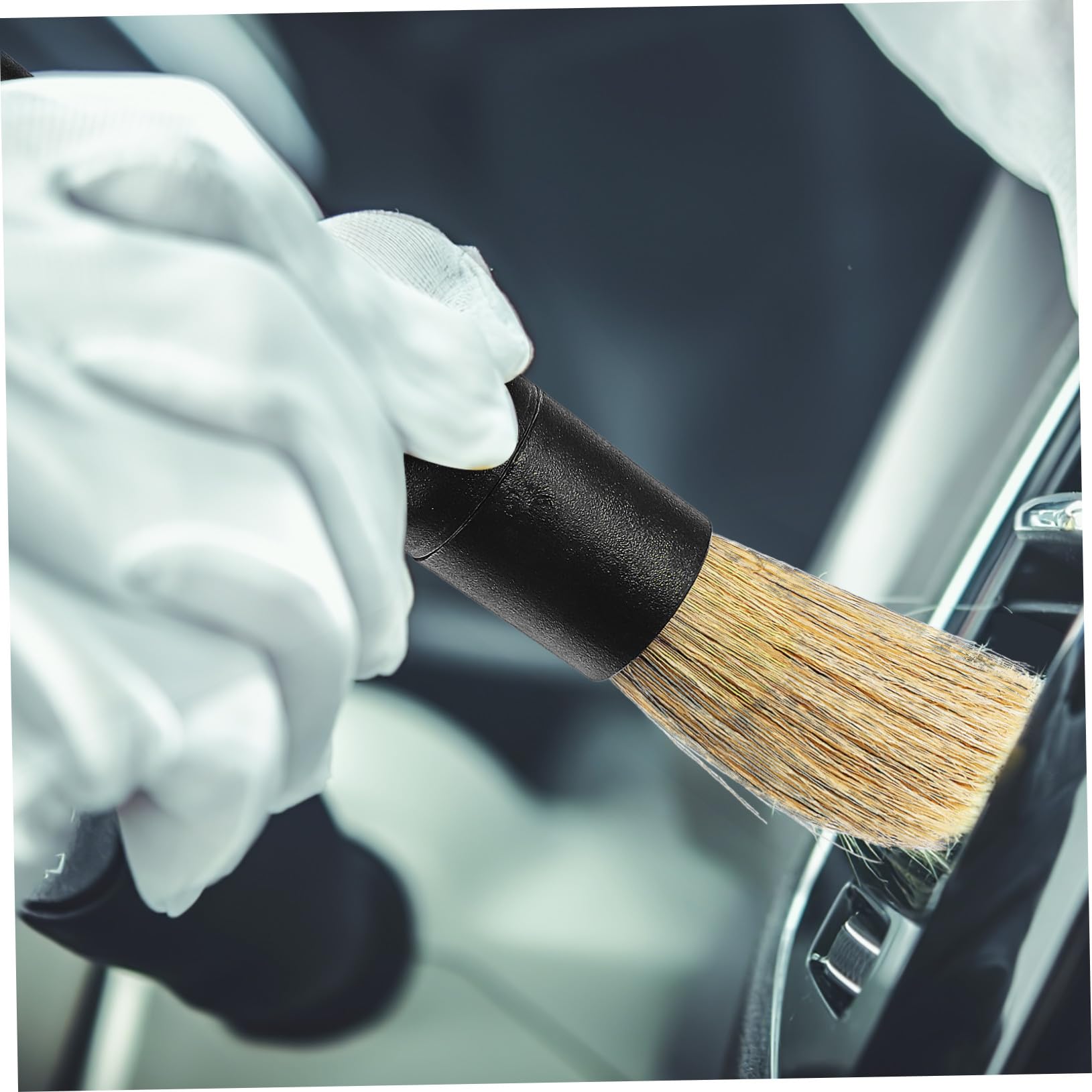 VALICLUD Autoinnenreinigungsbürsten Set Tragbare Autopflege-tool Detailing-set mit Ersatzköpfen für Innenraum Reinigungsgerät für Armaturenbrett Mittelkonsole und Mehr