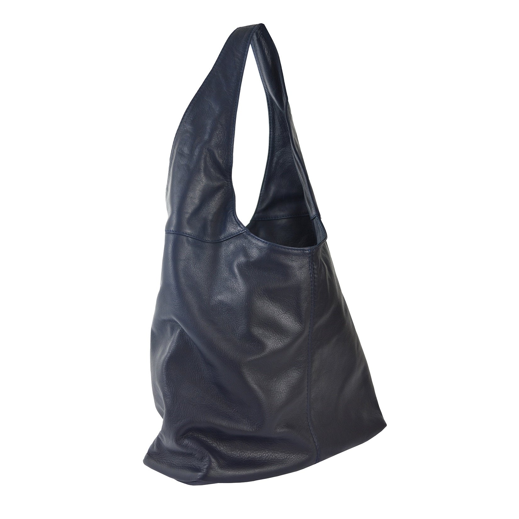 CTM Borsa a spalla da donna in vera pelle made in Italy D6170 - 41x55x12 Cm