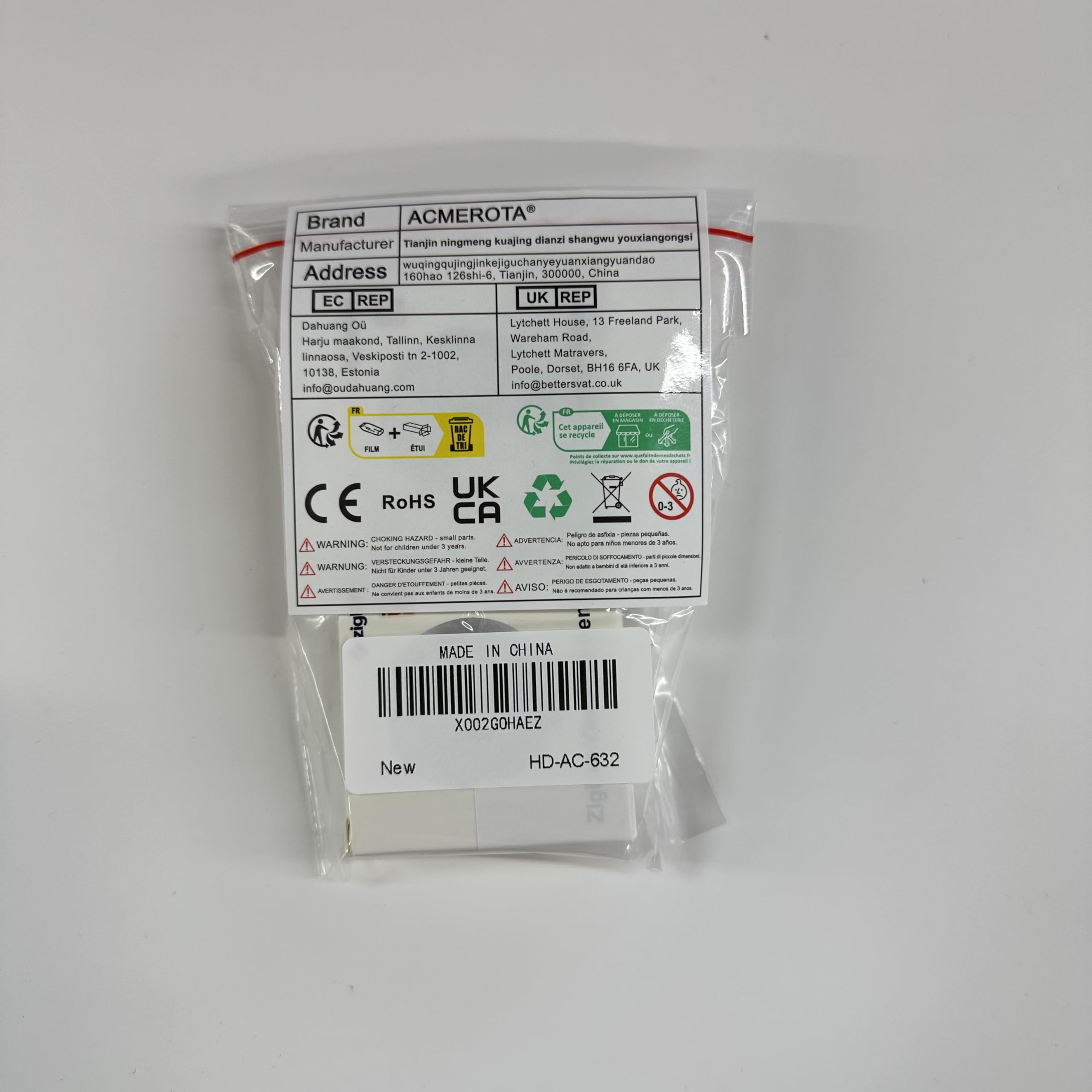 Zigbee Vibrationssensor Drahtloser Glasbruchmelder Smart Vibration Sensor Alarm, Einstellbare Empfindlichkeitsstufen, Tuya Zigbee-Verbindung, über die Tuya Smart Life App