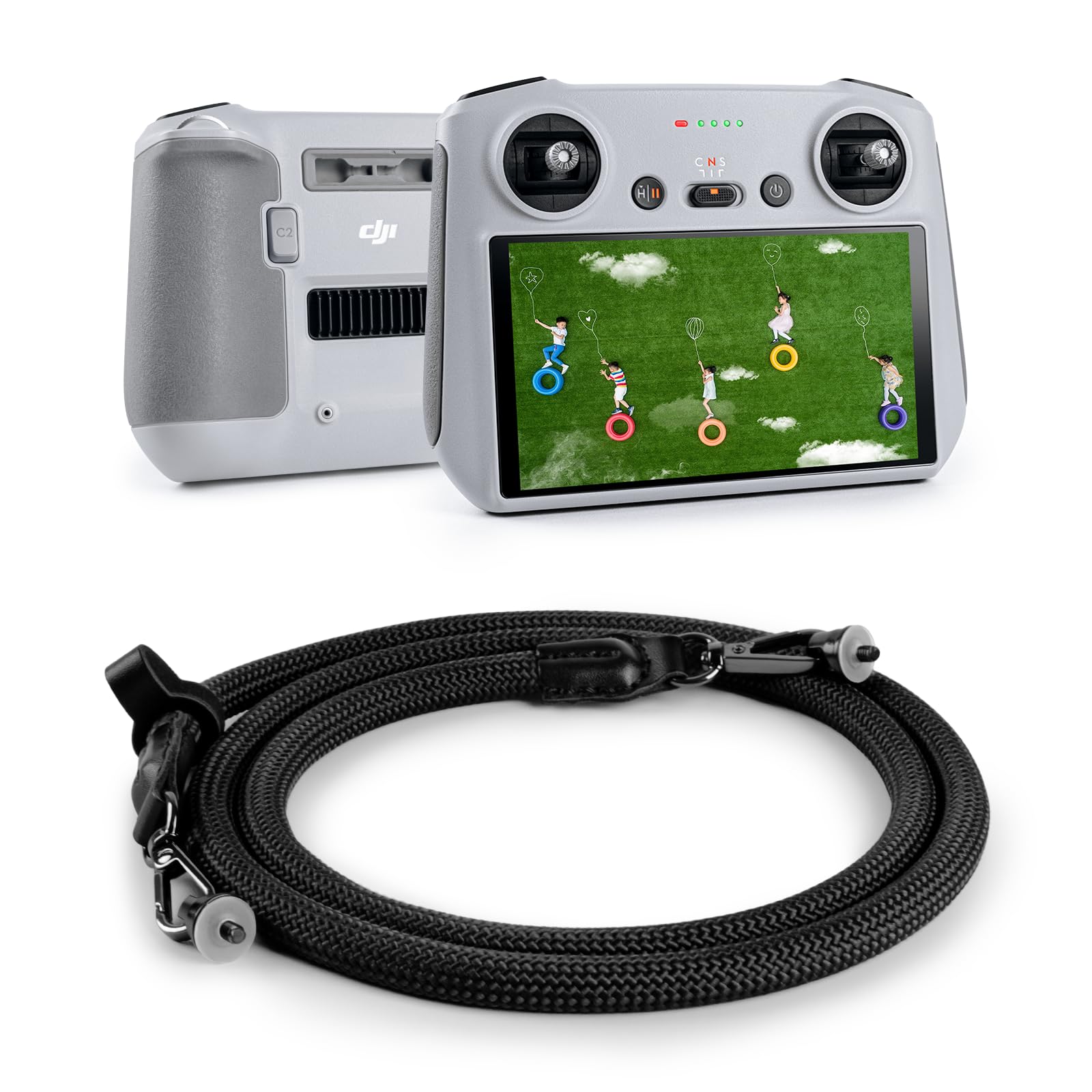 VOMOYEYA DJI Cinghia Con Chiusura Rapida per Remote Controller Mini 3/Mavic 3/2/Air 2S/Mini 4 Pro/3 Pro - Nero