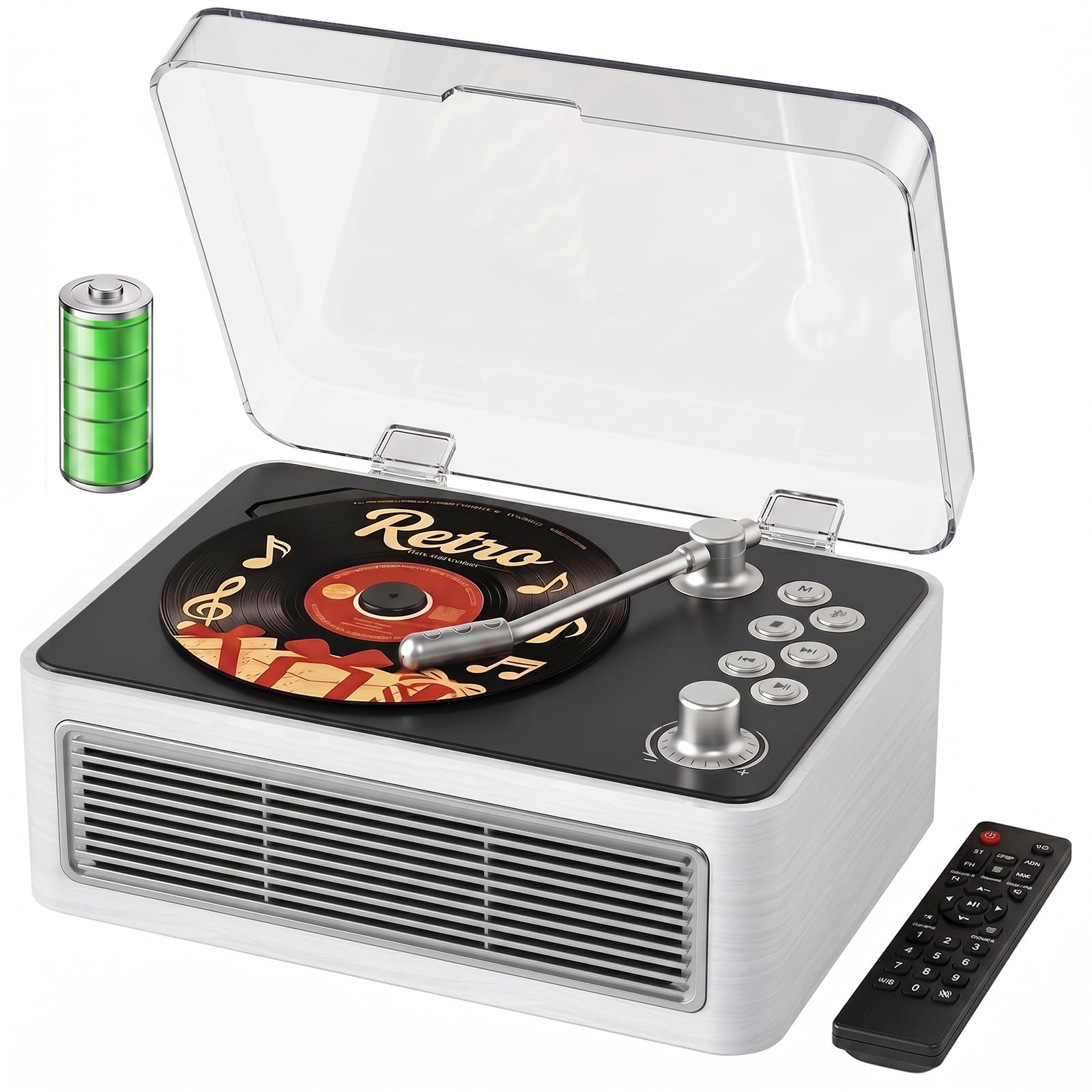 Gueray Retro CD Player Portable Bluetooth CD Players - portable cd players | Mubboo