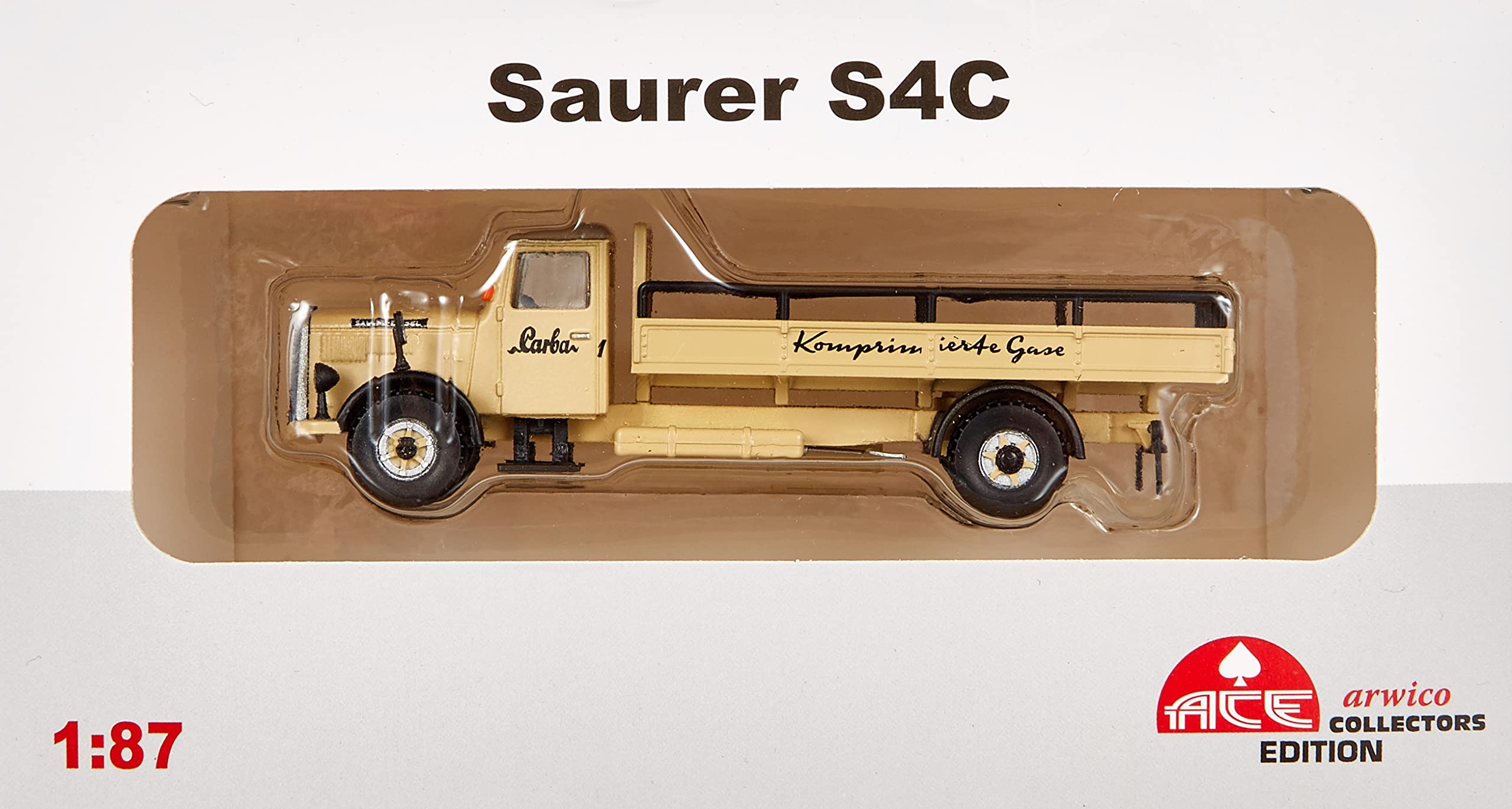 Miniature ACE Arwico 1/87 – Saurer S4C Plateau 1956 – Modèle Réduit Neuf