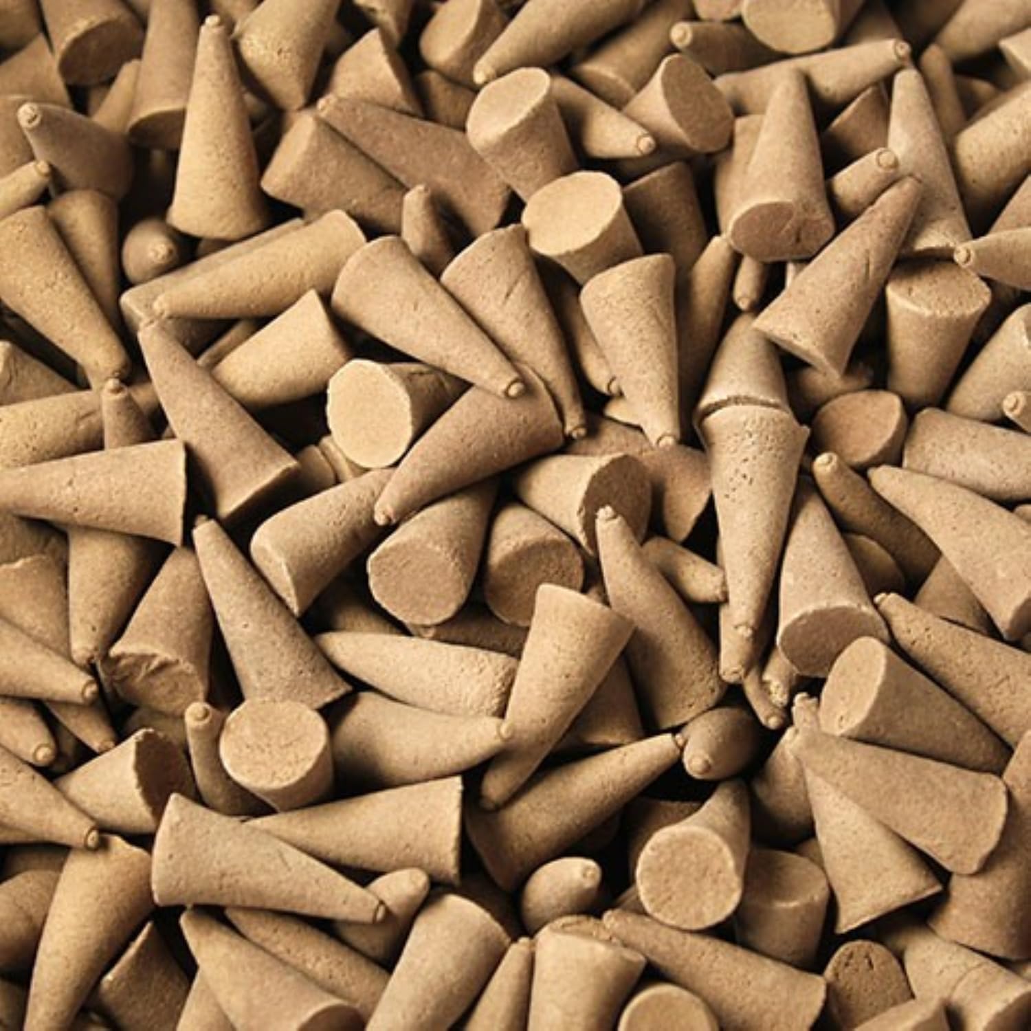 Raw unscented, uncoloured, plain Incense CONES (250 grams)