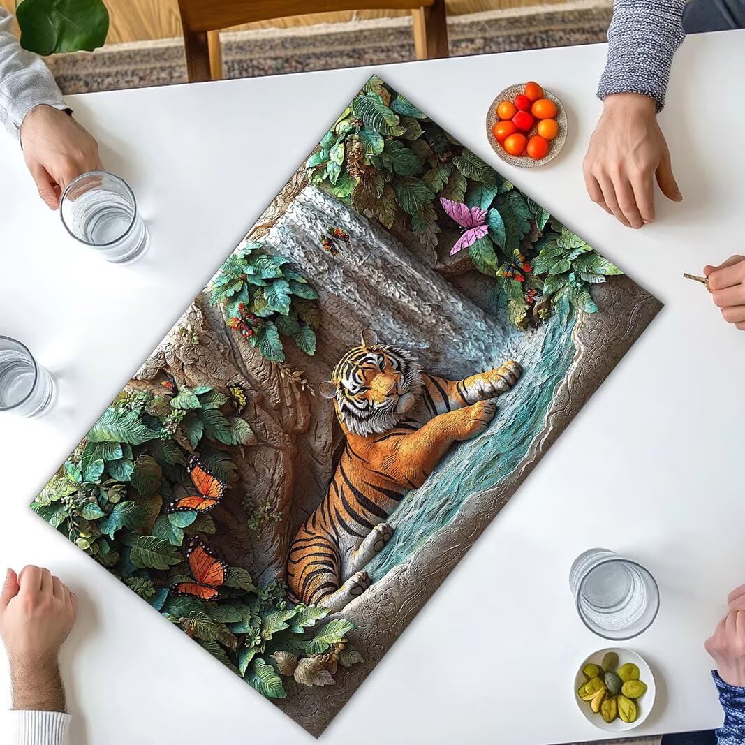 Puzzle Tigre, Puzzle 2000 Pezzi Adulti per Decor, Regalo Donna/Uomo -9022