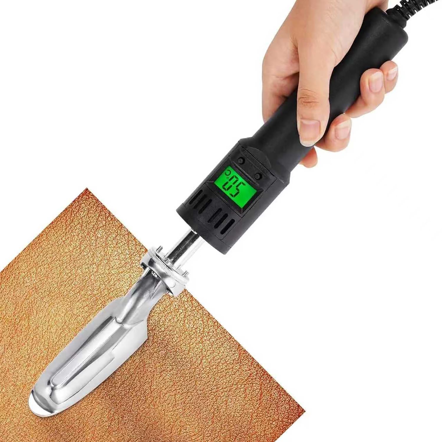 Plancha digital para cuero en manualidades y restauración de bolsos