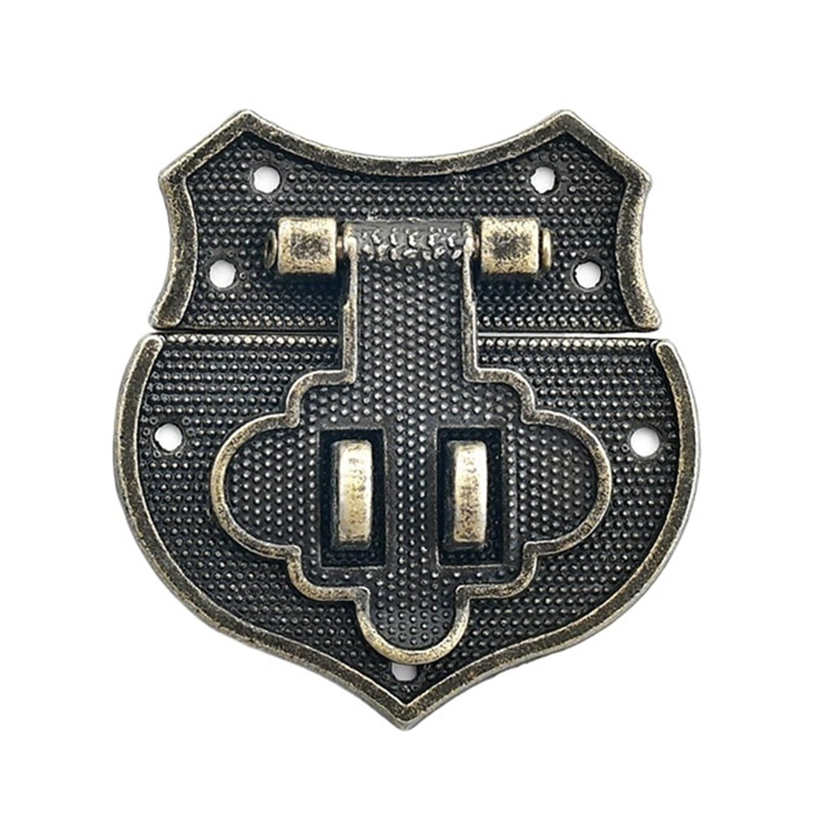 Zyagh One Color 2Pcs Antique-Style Buckle Clasp For Jewelry Boxes Zinc Alloy Pull For Bronze-Colored Hardware